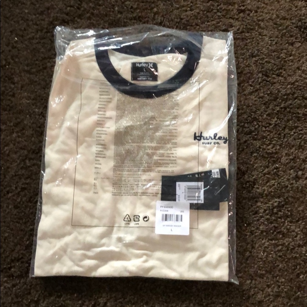 Brand New With Tags Suede Hurley Short Sleeve Tee